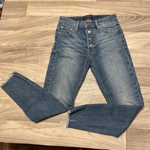 -Lucky Brand Los Angeles -size 2 -high rise -skinny -blue jean